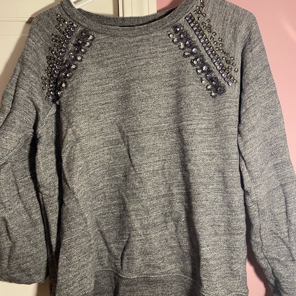 Jcrew Jewel Crewneck
